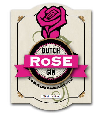 Dutch Rose Gin, 0,5 ltr., 43% alc.-1028