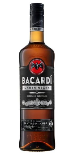 Bacardi Carta Negra, 70 cl., 40% alc.-0
