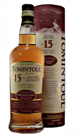 Tomintoul Limited Edition 15 years Old Port wood Finish, 70 cl., 46% al.-0