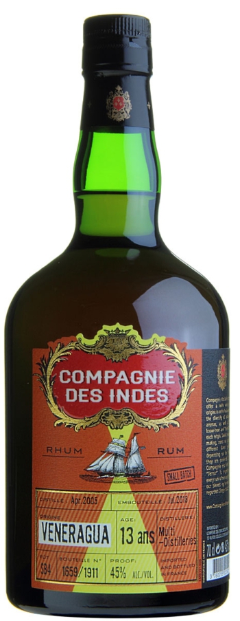 Compagnie des Indes Small Batch Veneragua 13 Multi-Distilleries, 70cl, 45% alc.-0