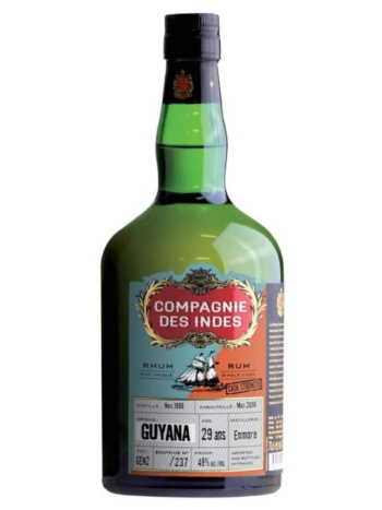 Compagnie des Indes Single Cask Rum Guyana 29 years, Enmore, 70 cl., 48% alc.-0