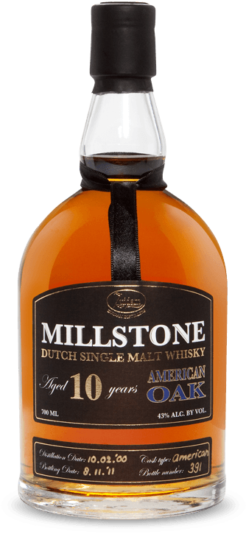Zuidam Millstone 10 years old American Oak Single Malt, 70 cl., 43% alc-0