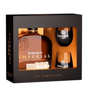 Ron Barceló Imperial Giftpack met 2 glazen, 70 cl., 40% alc.-0