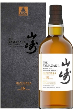 The Yamazaki Mizunara 18 Years Old Single Malt Whisky 100th Anniversary 70 cl., 48%