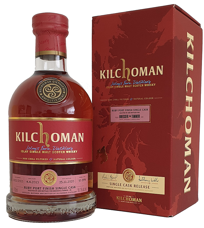 Kilchoman Ruby Port Finish Single Cask - 2013