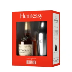 Hennessy VS Cognac - Henny-Rita Giftpack met shaker