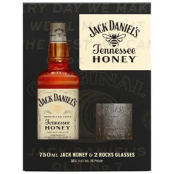 Jack Daniel's Honey Giftset Met 2 Glazen