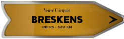 Veuve Clicquot Brut Arrow met tekst ‘Breskens’
